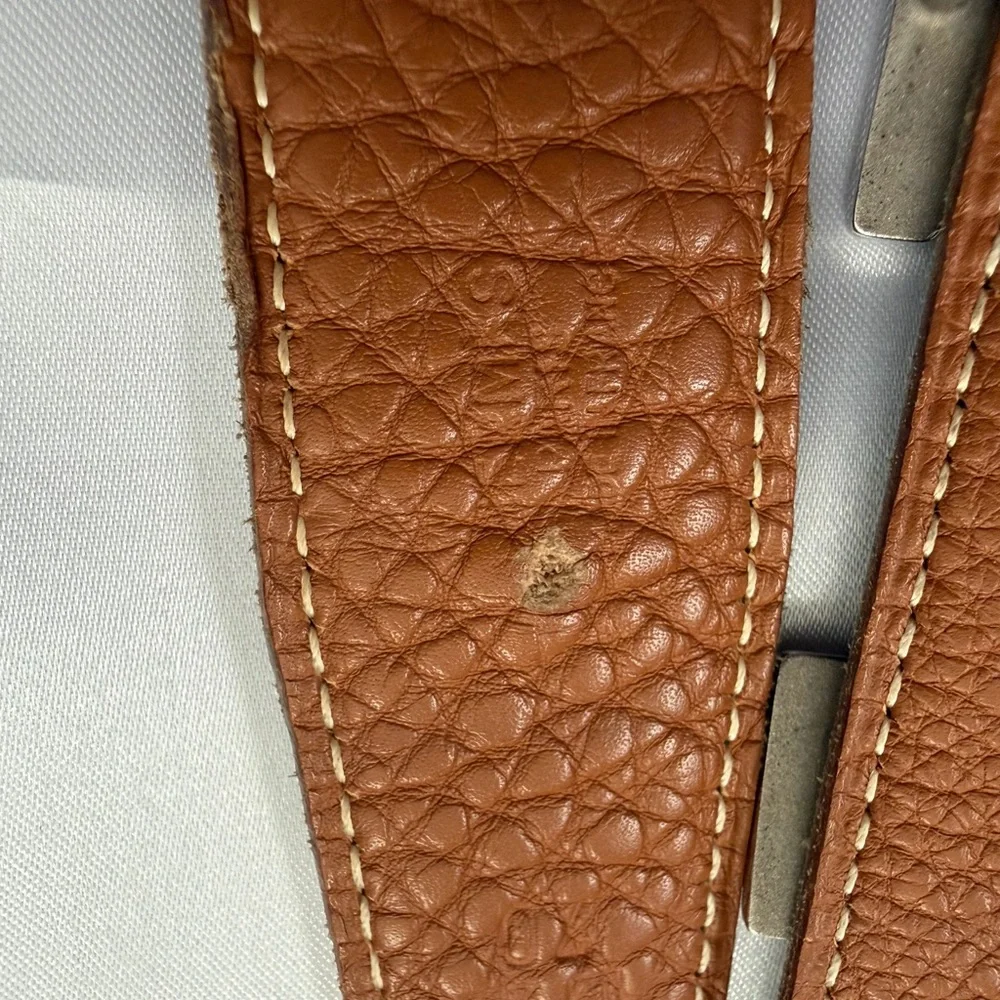 Hermes Reversible Black and Tan Leather Belt Strap